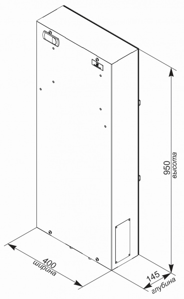 Воздухо-водяной теплообменник настенный  UNISPLIT AWE-230S(1) (аналог RITTAL 3374.10X, 3374.50X)