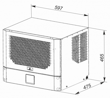 Кондиционер для шкафа потолочный нержавеющая сталь UNISPLIT MHR-220S(3)SS UNIcontroller