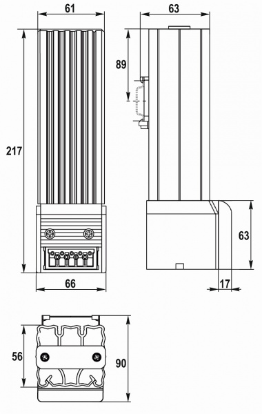 Нагреватель с вентилятором UNISPLIT 402S-400