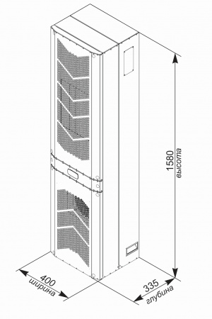 Кондиционер для шкафа настенный нержавеющая сталь UNISPLIT MHW-325S(1)SS